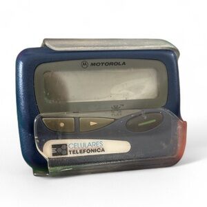 Motorola FLEX Pager w/ Belt Clip Vintage  Beeper Non Working Repair Or Collector
